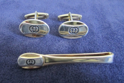 ビンテージ美品 OLD GUCCI カフス タイバー 長期保管品 Vintage Authentic Gucci Cufflinks & Tie Pin / Crip Set | eBay