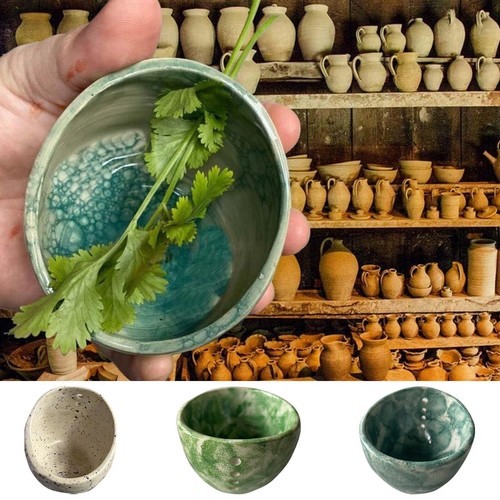Bubble Glaze Pottery Pottery Herb Stripper Earthenware Herb Peeling Bowl - Bild 12 von 15