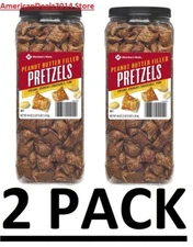 2 PACK - PEANUT BUTTER FILLED PRETZELS Member's Mark 44 oz. (Total 88 oz)