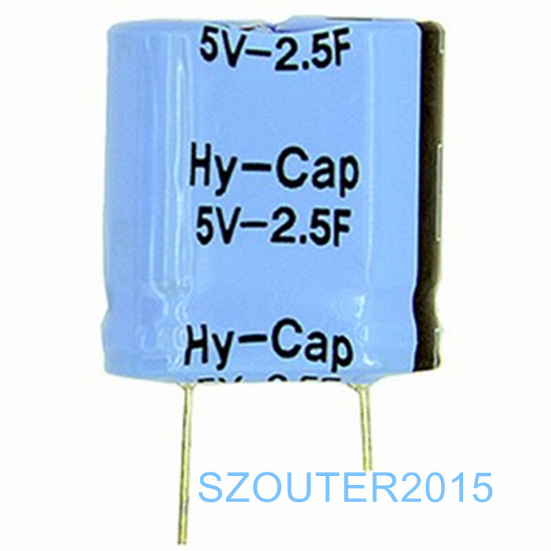 5-Pack 5.5V 0.047F Supercapacitors - DA5R5473, 10.5*9.5*5.5mm Size