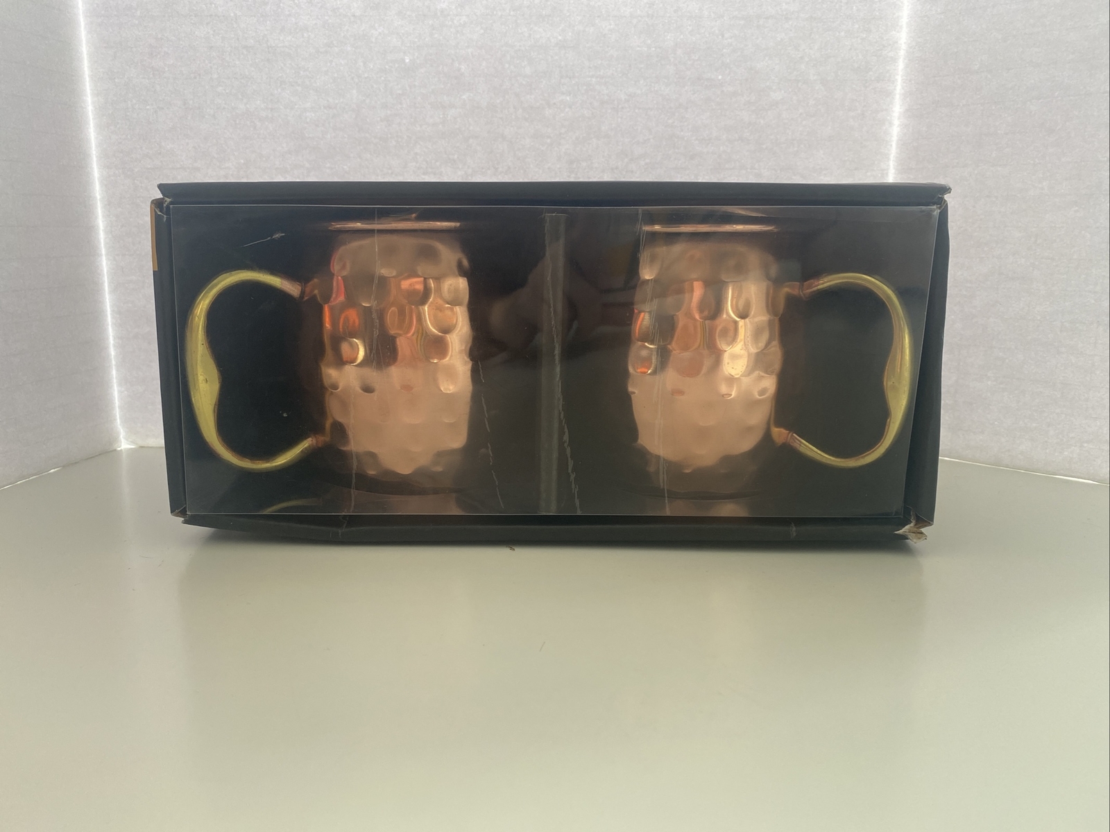 2 Godinger Moscow Mule Mugs, Hammered Copper Bar Cocktail supplies eBay