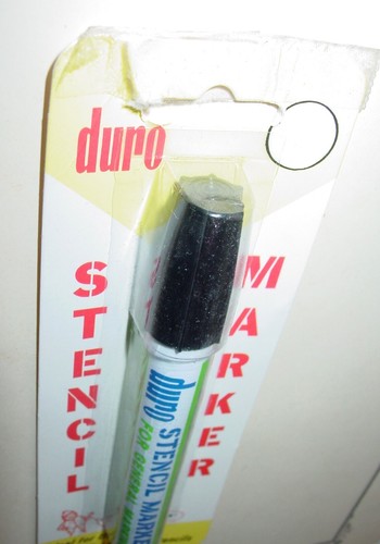 2 Vintage Duro Art Decal Co. Puzzolente Nero Old School Art Stencil Marcatore USA NOS - Foto 6 di 12