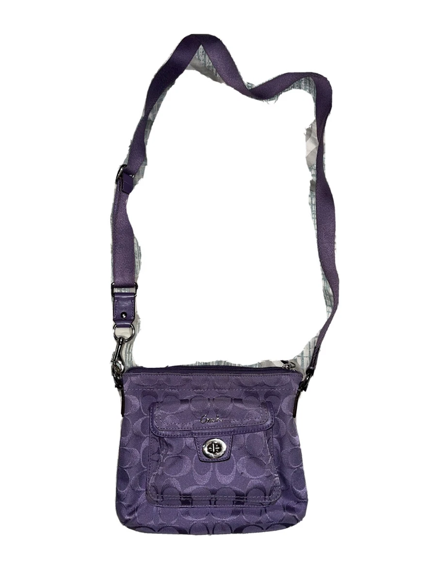 Purple Coach Shoulder Bag Used eBay
