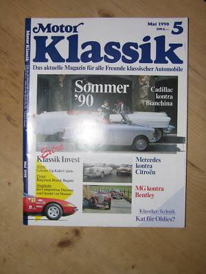 Autozeitschrift Motor Klassik ,Cadillac, Bianchina, MG-Bently, Borgward, Käfer 
