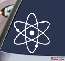 ATOM SYMBOL Vinyl Decal Sticker Car Rear Window Wall Bumper JDM ATOMIC NUCLEAR
