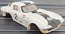 Corvette Grand Sport White #2 JL TJet HO Slot Car BODY for AURORA autoworld DASH