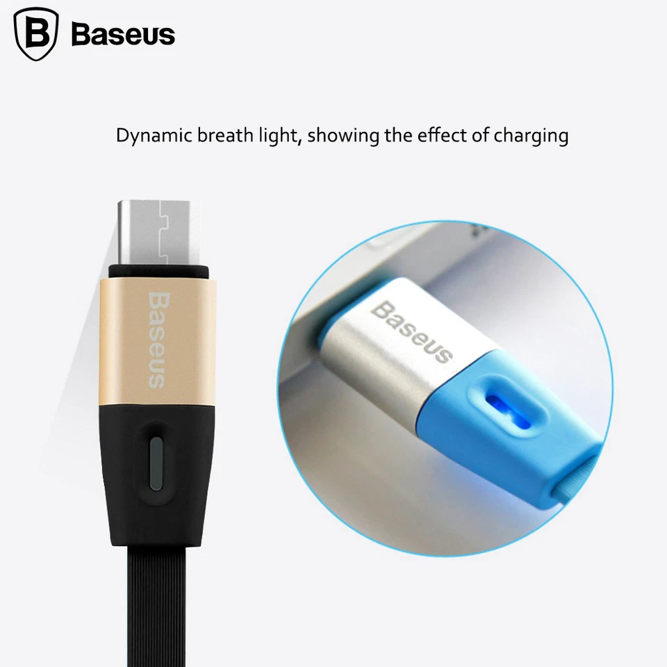 USB Type-C 1M/3.3ft Breathing Lamp Charger Cable For Galaxy S20/+/Ultra/S10/Note - Image 2 of 4