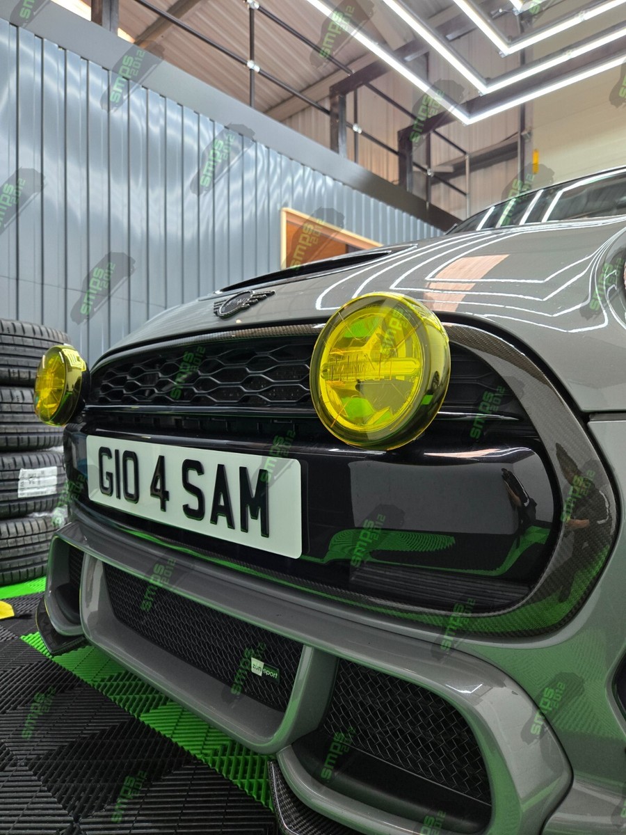 Mini F56 Rally Fog Lamp Spot Light Cover, Yellow Clear Lens