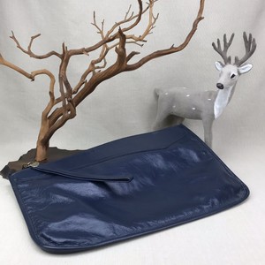 large navy clutch