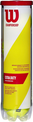 Wilson Tennisbälle, Champ Extra Duty, 4er Pack Dose, für alle Oberflächen, gelb,