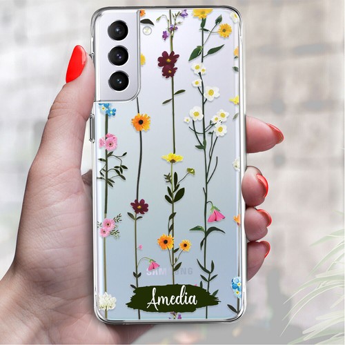 Coque de téléphone nom personnalisé fleur pour Samsung Galaxy A14 5G A35 A55 A54 - Photo 26 sur 108