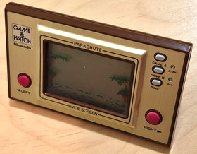 VINTAGE NINTENDO PARACHUTE GAME & WATCH HANDHELD PR-21 &ndash; WIDE SCREEN 1981 ~WORKS