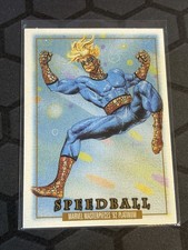 2024 SkyBox Marvel Masterpieces 92 Platinum Speedball #88 Leather