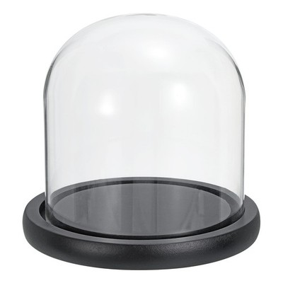 4.9''x4.7'' Klar Kloche Glas Kuppel Glocke Gefäß Vitrine Tischplatte Mittelstück