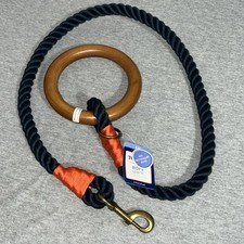 Top Paw Explorer Collection Rope Dog Leash with Wooden Handle 4ft NWT Purple