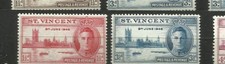 stamps british colonies territories  St Vincent 1946 victory COMBINED POSTAGE