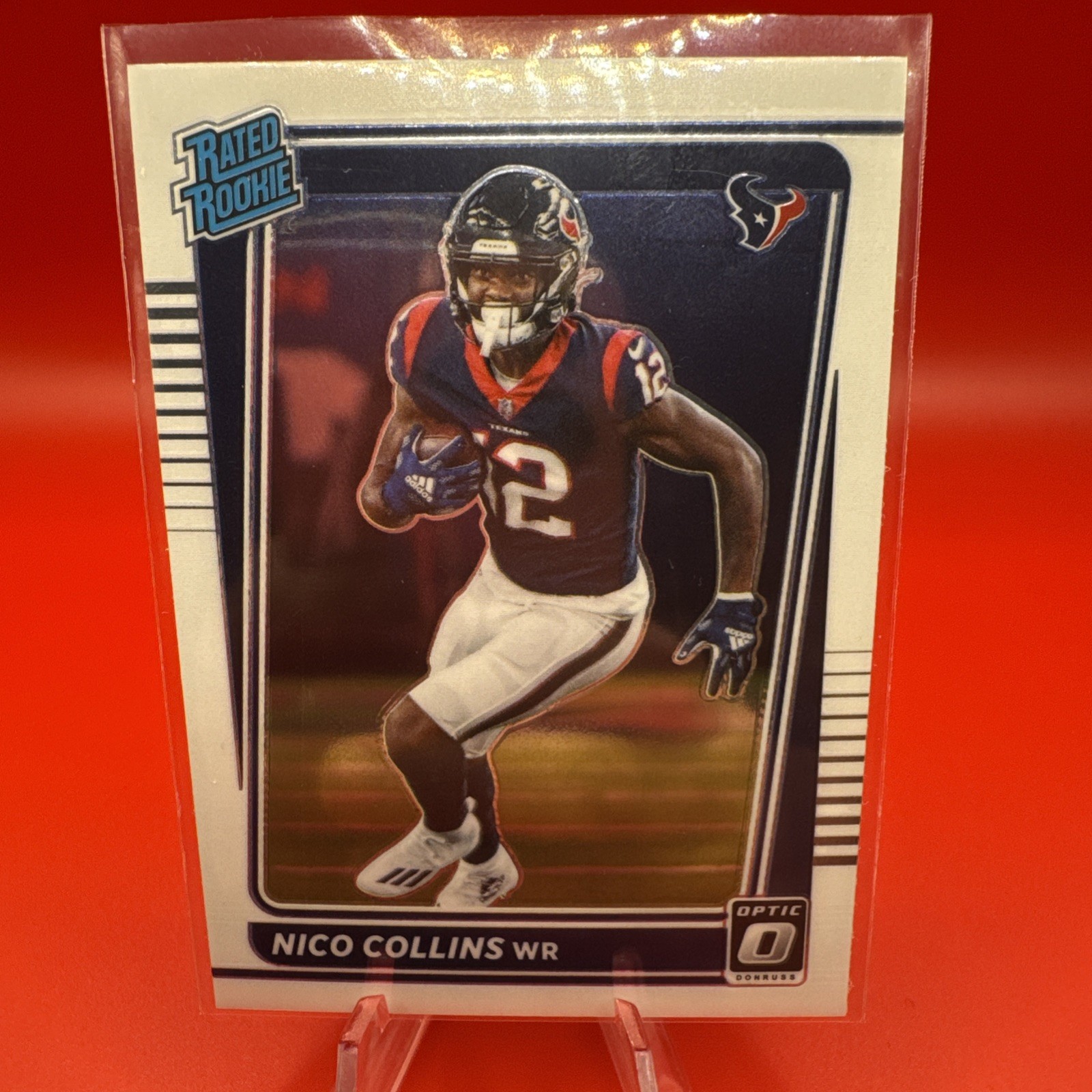 Nico Collins 2021 Panini Donruss Optic #230 Rated Rookie RC Houston Texans