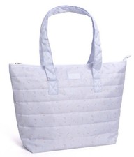 LoveShackFancy x Target Yoobi Everblooming Rosettes Ditsy Quilted Tote Bag Blue