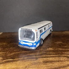 Classic New York City Bus Diecast CAR Model with pull back 6 inch Long