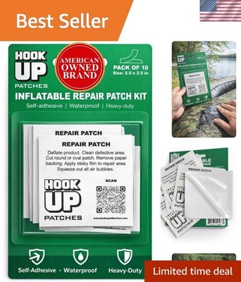 Inflatable Repair Patches   Heavy Duty Peel & Stick Patch Kit for Pool Floats...