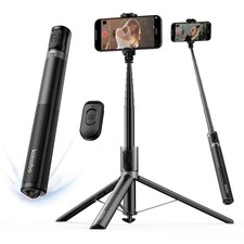 67'' Automatic Phone Tripod, Auto-Open Selfie Stick for iPhone with Remote, 360