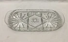 Vintage Anchor Hocking Cut Glass Butter Dish Tray