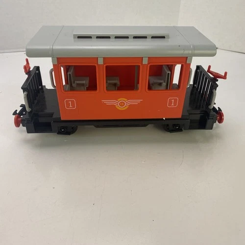 Vintage Playmobil Red Passenger Car From Train Set #4021 G-Scale *READ* #1