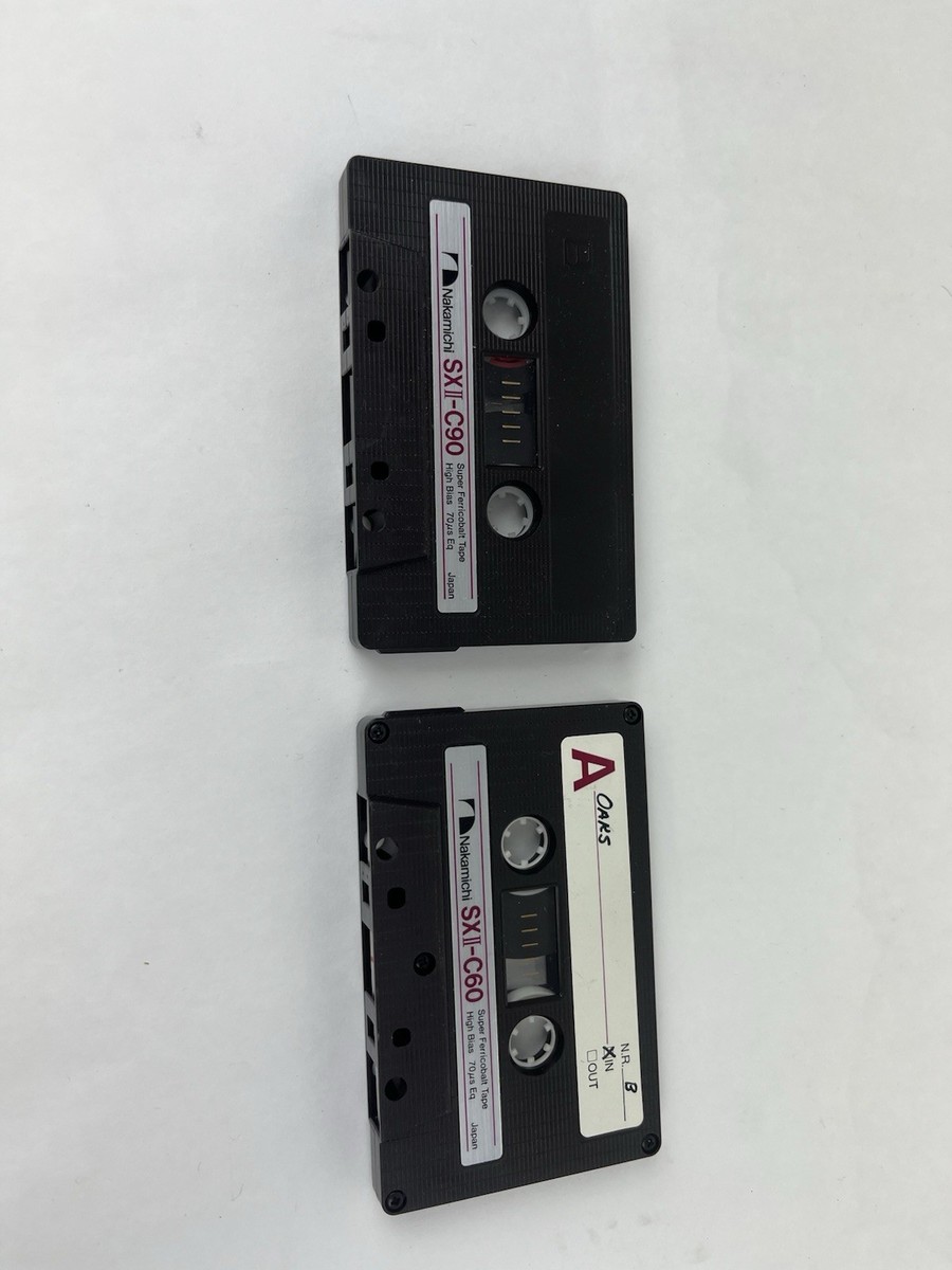 NAKAMICHI SXII C-60 C-90 audio cassette blank tape Made in Japan