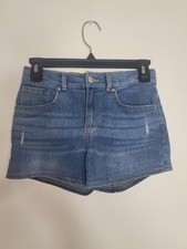 Levi  s Signature Girls Denim Shorts Size 12 Adjustable Waist Blue 3  Inseam