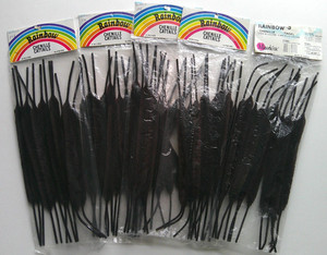 Lot of 5 vintage Chenille cattails unopen packages of 12 pipe cleaners