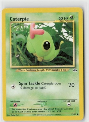 Caterpie Unlimited Common Neo Discovery 53/75 MP