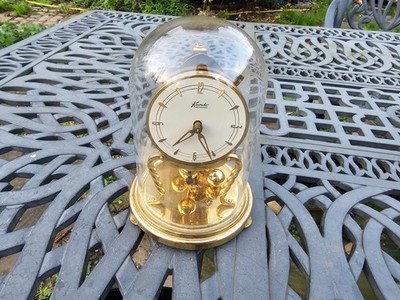Vintage KIENINGER 400 Tage Uhr Drehpendel GLAS Kuppel KUNDO