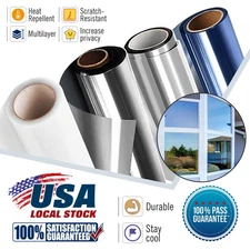 One Way Mirror Privacy Window Film Heat Insulate UV Reflective Tint In/Outdoor