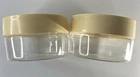 Vintage Pyrex Glass Small Canister Container w/Plastic Screw On Lid