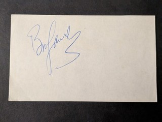 Bob Lanier (d. 2022) Signed 3x5 Cut Pistons Bucks St. Bonaventure HOF