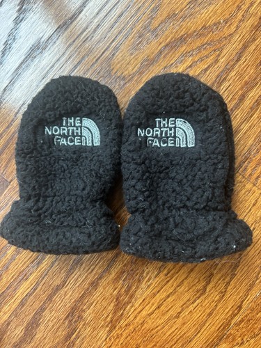 The North Face Baby Bear Suave Oso Black Mittens 0-6 Months