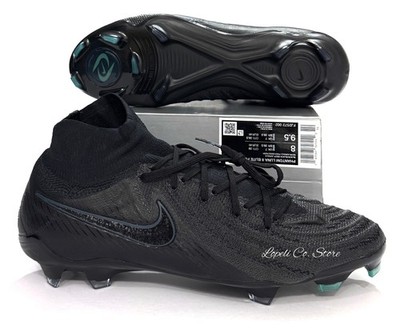 Nike Phantom Luna II Elite FG CLeats Black Blue Jungle FJ2572-002 Mens 8 - 10