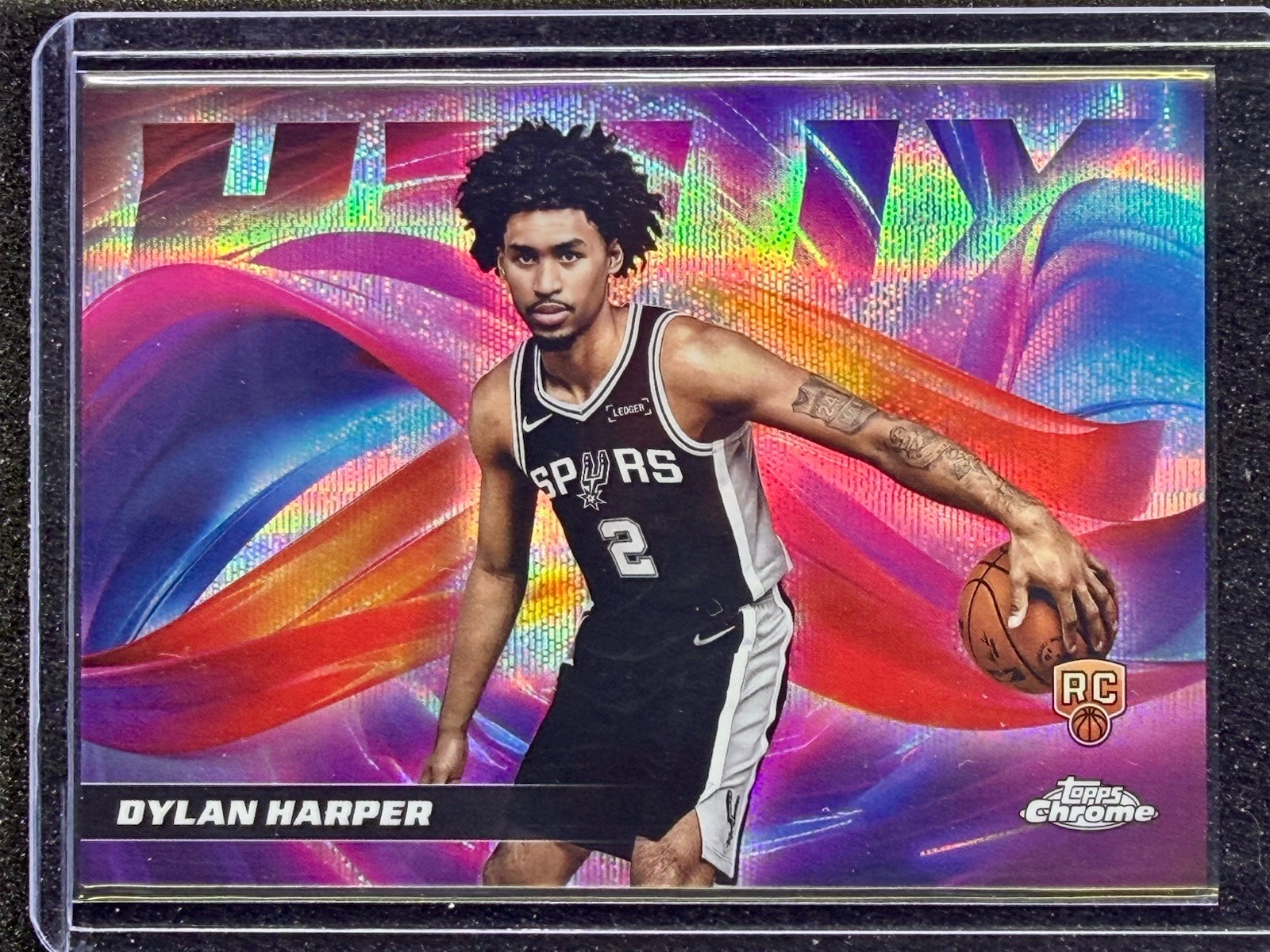 2025-26 Topps Chrome Dylan Harper Helix SSP RC Case Hit Spurs