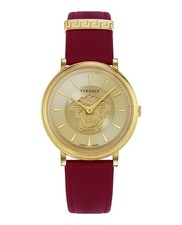 Versace Womens  Gold 38mm Strap Fashion Watch