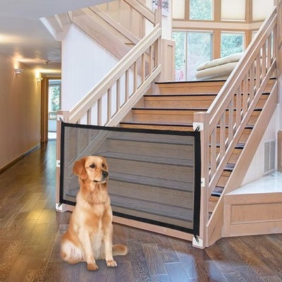 Magic Dog Gate for Stairs Pet Gate for The House Providing a Safe Enclosure f...
