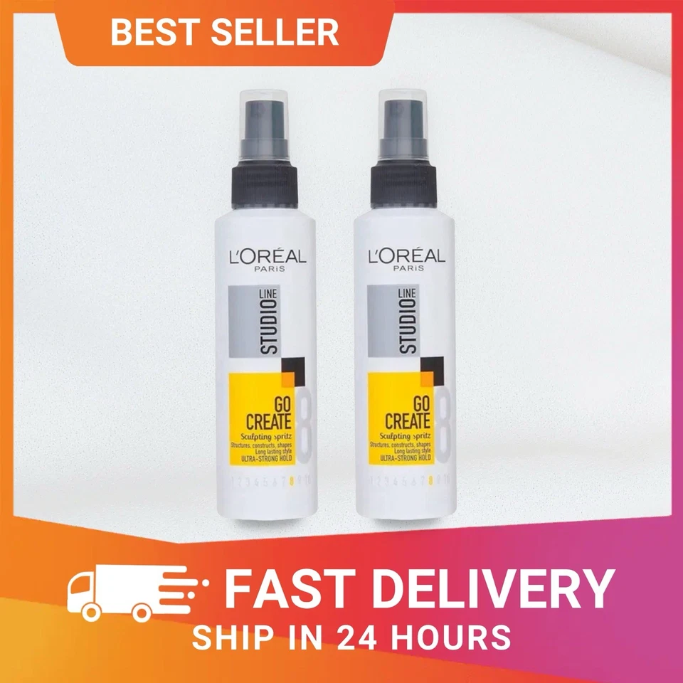 L'ORÉAL L'Oreal Studio Line Go Create Sculpting Spritz 150ml -2 pack