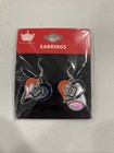 Detroit Tigers Baseball Team Logo Mlb Heart Swirl Charm Dangle Earrings Set New