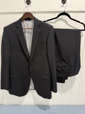 Brooks Brothers Explorer Regent Black Suit Jacket 41R Suit Pants 32x30