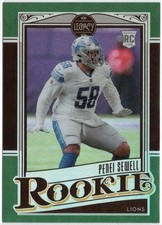 2021 Panini Chronicles Legacy Update Rookies Green Penei Sewell Card RC #211 /49
