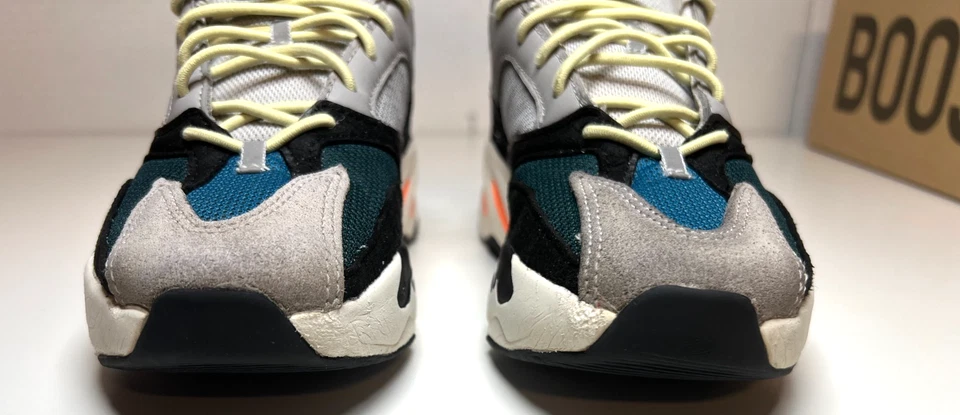 Adidas Yeezy Boost 700 V1 Wave Runner FU9005 Juvenil Talla 1.5Y Niños 2022 OG Colorway Foto 3 de 4