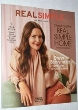 REAL SIMPLE MAGAZINE "Drew Barrymore - Room Design" Oct 2025, 96 Pages Brand New