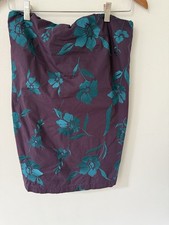 Free People Sonja Mini Tube Strapless Dress Size Small Floral Blue Purple Boho