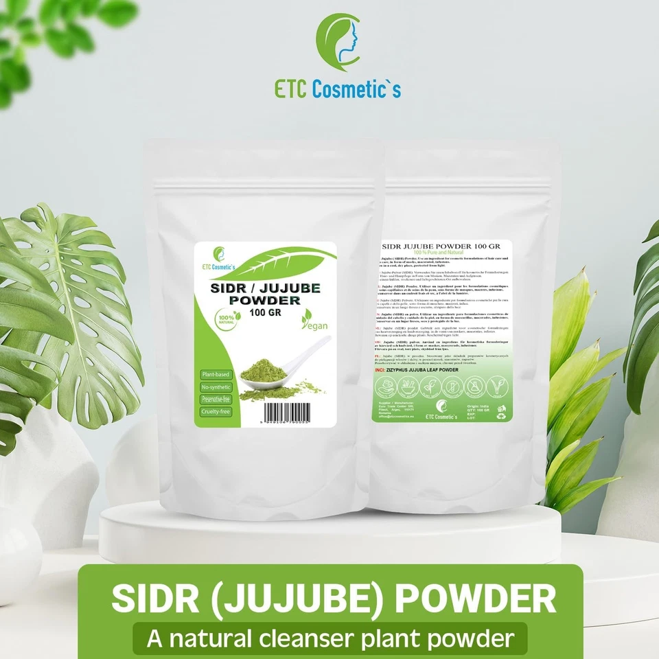 SIDR (JUJUBE) PULVER 100 Gr - Ein Natürliches Reinigungsmittel Pflanzenpulver | - Bild 3 von 4