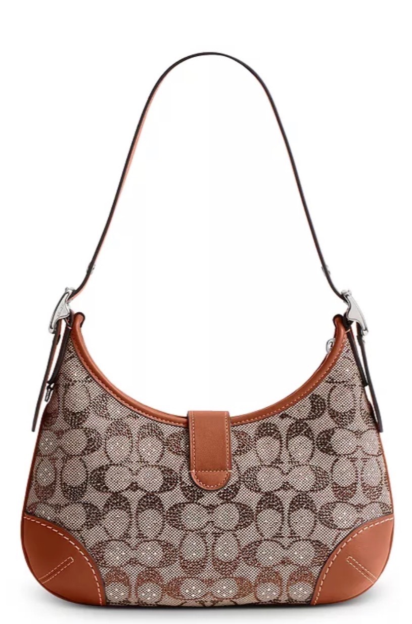 COACH Hamptons Hobo Bag in Crystal Signature Jacquard NWT! image 2