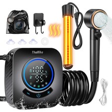 Upgraded Portable Shower with Heater, 1500W Immersion Heated, 8000mAh Recharg...